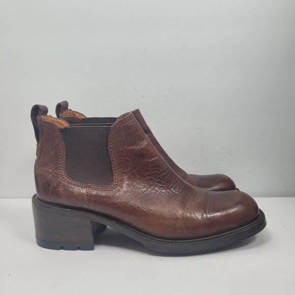 Cole Haan Women's Brown Leather Ankle Boots F5944 US Size 10B - Picture 1 of 10